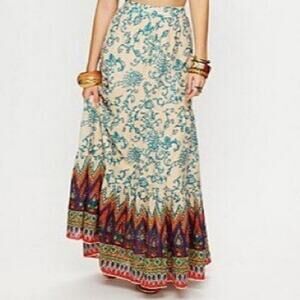 Free People Sunrise Voile Ombre Skirt